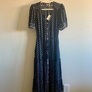 NWT Faherty Women's Orinda Maxi Lotus Floral Print